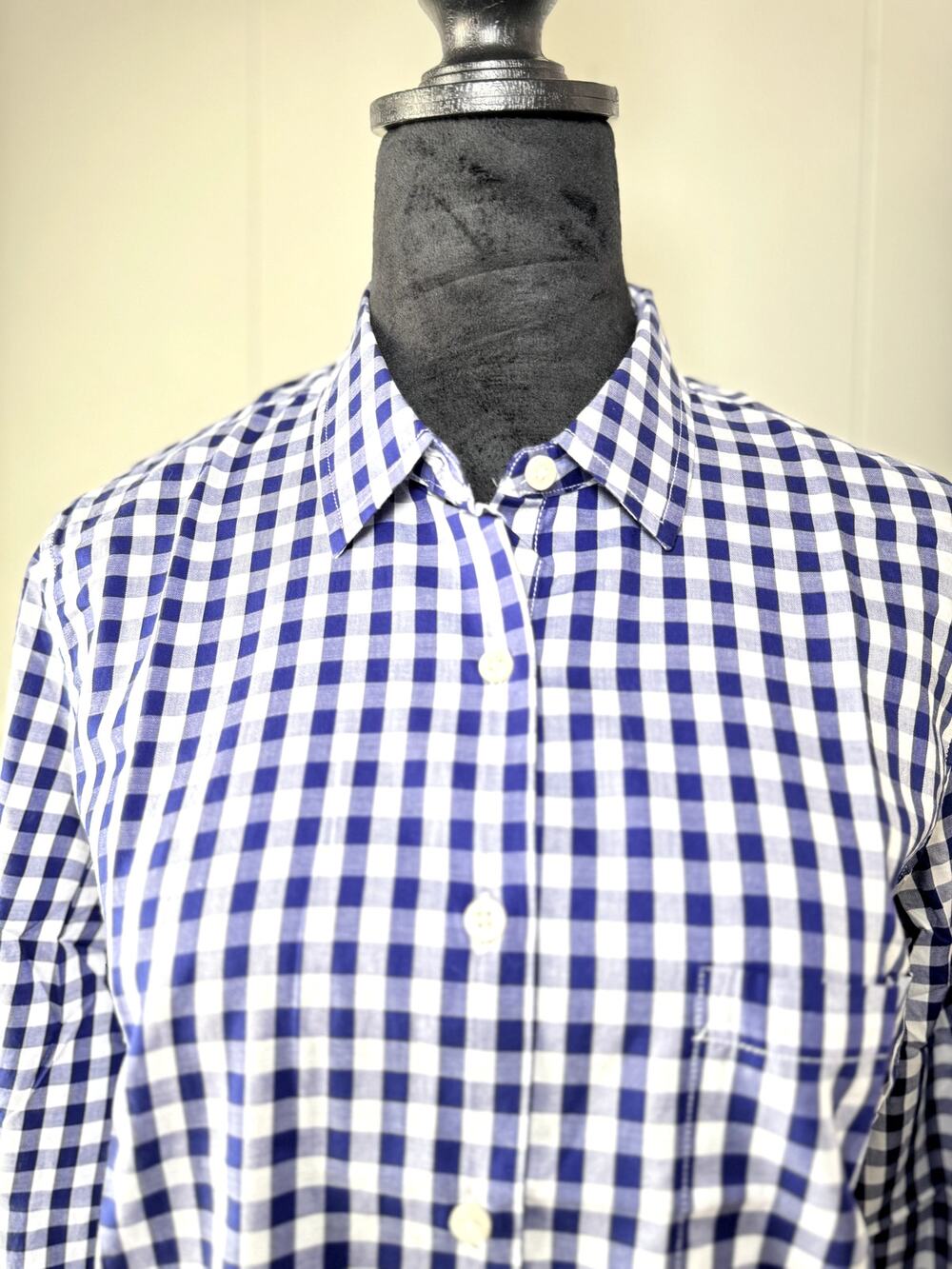UNTUCKit: Belleza Blue Gingham Women's Shirt Size 8